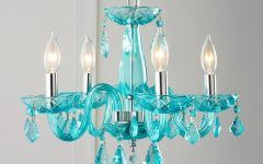 Turquoise Color Chandeliers