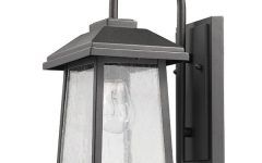 Top 20 of Cherryville Black Seeded Glass Outdoor Wall Lanterns