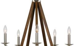 20 Collection of Wood Ring Modern Wagon Wheel Chandeliers