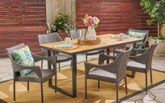 15 Inspirations Wood Rectangular Outdoor Dining Sets