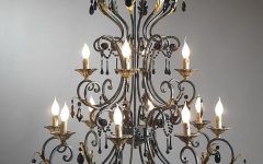 20 Ideas of Wrought Iron Chandeliers