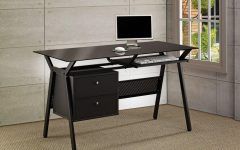 Black Finish Modern Computer Desks